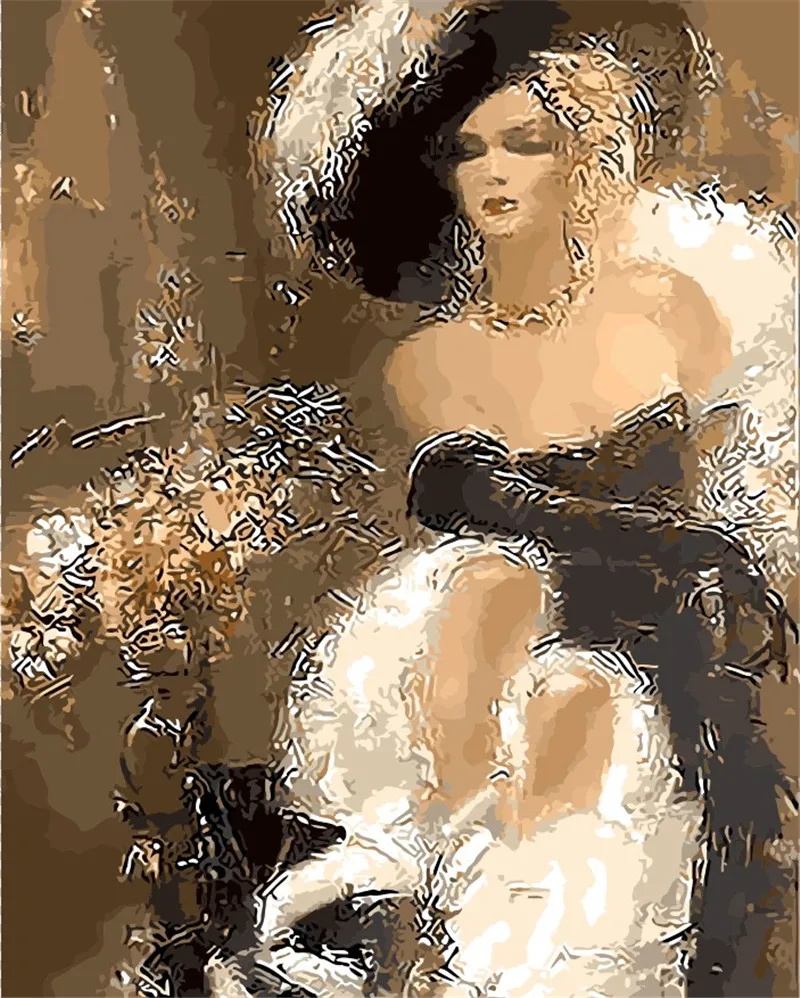 Абстрактные картины для домашнего декора цифровая картина по номерам ручная