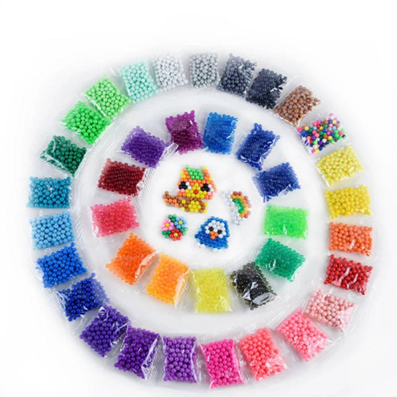 100 шт./пакет 36 цветов бисер головоломка выбор волшебный водяной пазлы игрушки