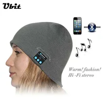 Ubit Smart Wearable Devices Stereo Magic Music Hat Sport Bluetooth Wireless Headset With Answer Call for iPhone SmartPhone