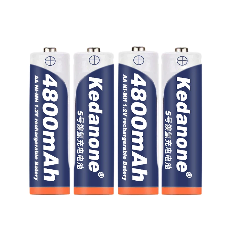 Новый оригинальный AA аккумулятор 4800 mAh aa Аккумуляторная батарея Ni-MH 1 2 V mah для