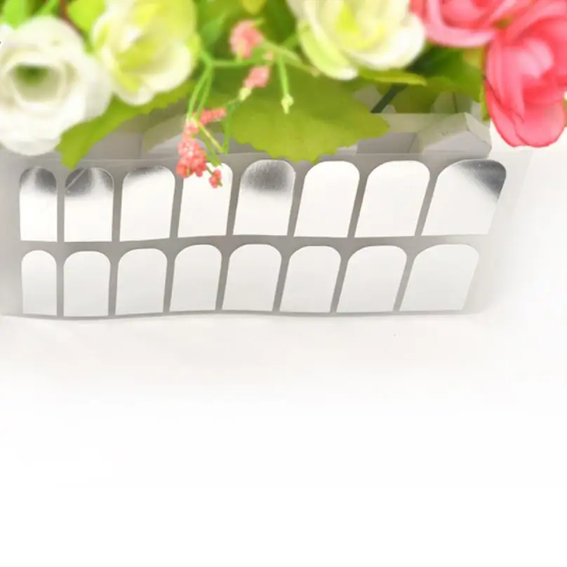 16 шт. наклейки из фольги для дизайна ногтей металлические пальцев DIY гелевые