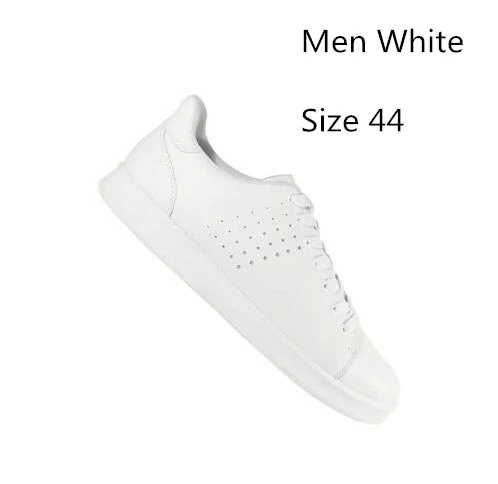 Men White 44 Xiaomi для мужчин FreeTie удобная кожаная обувь для скейтборда Нескользящая модная обувь для отдыха Xiaomi Mijia Smart Chip - Цвет: Men White 44