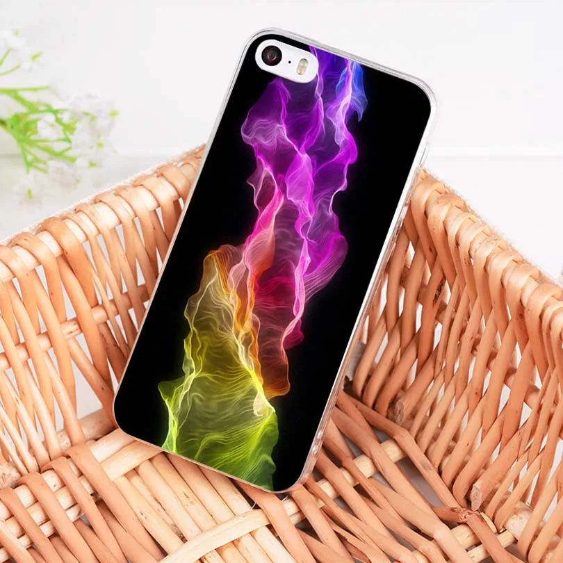 Мягкий чехол для телефона MaiYaCa из ТПУ с цветным дымчатым облаком iPhone 8 7 6 6S Plus X XS MAX