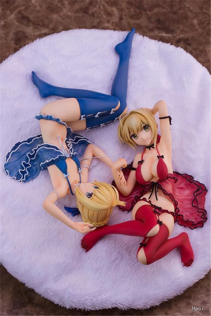 Аниме Fate Stay Night Arturia Pendragon Saber Нерон Клавдий Пижама Ver. Сексуальная ПВХ фигурка