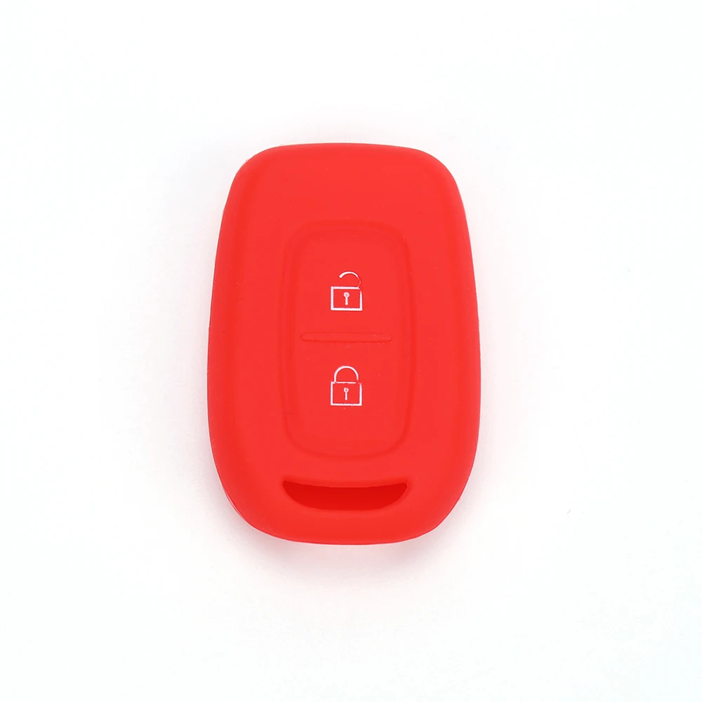 Высокое качество 2 кнопки силиконовый для ключа автомобиля FOB чехол Renault Duster dacia