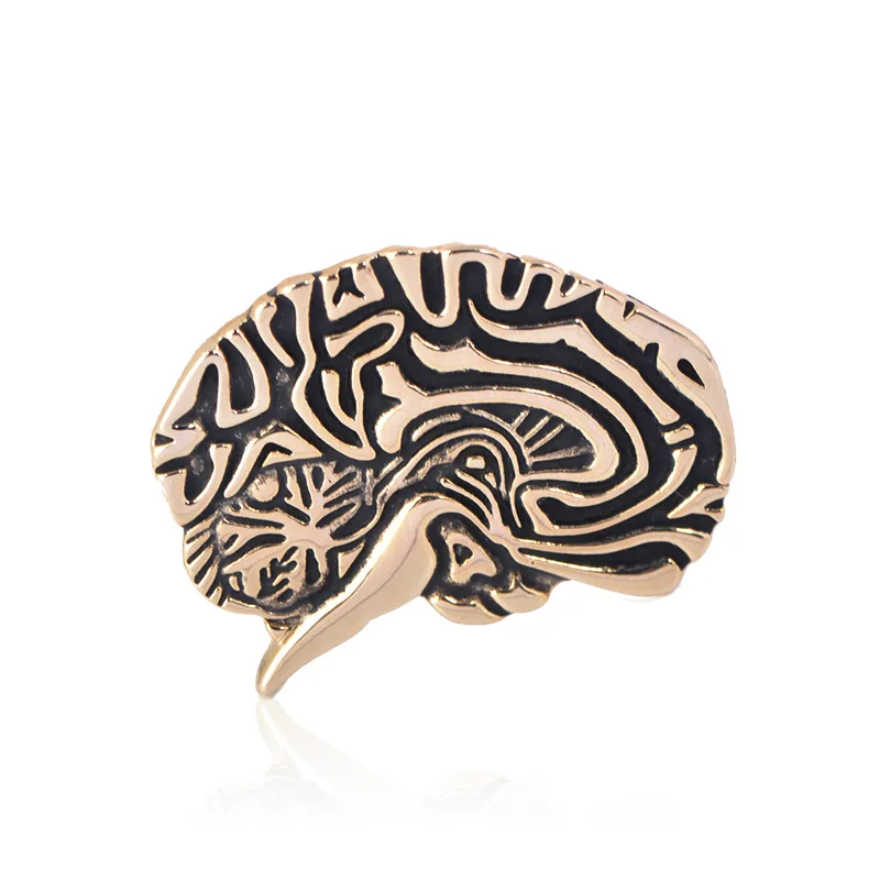 brain Удивительная цена, медицинский стиль, броши для женщин и мужчин, доктор, медсестры, стетоскоп, термометр, скорая помощь, зуб, рот, зеркало, хиджаб, булавки - Окраска металла: brain