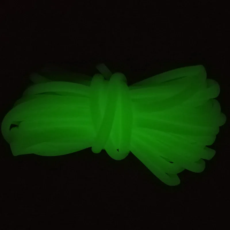 New Fishing lure accessories PVC tue peach fishing luminous plastic rubber tube glow tubing 5m 2# gummi AGN tackle | Спорт и