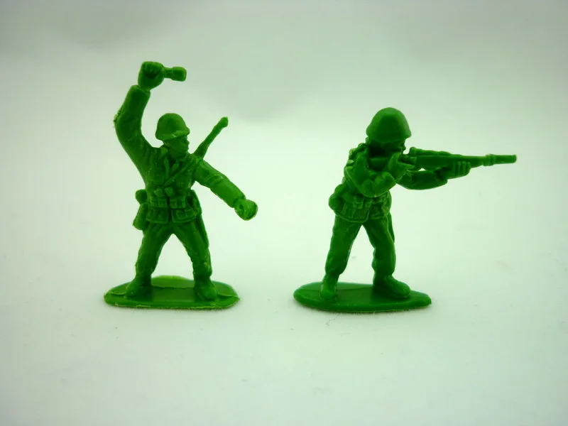 Мини Пластик солдат игрушки Зеленый Army Для мужчин цифры 8 стилей 200 шт./лот наугад