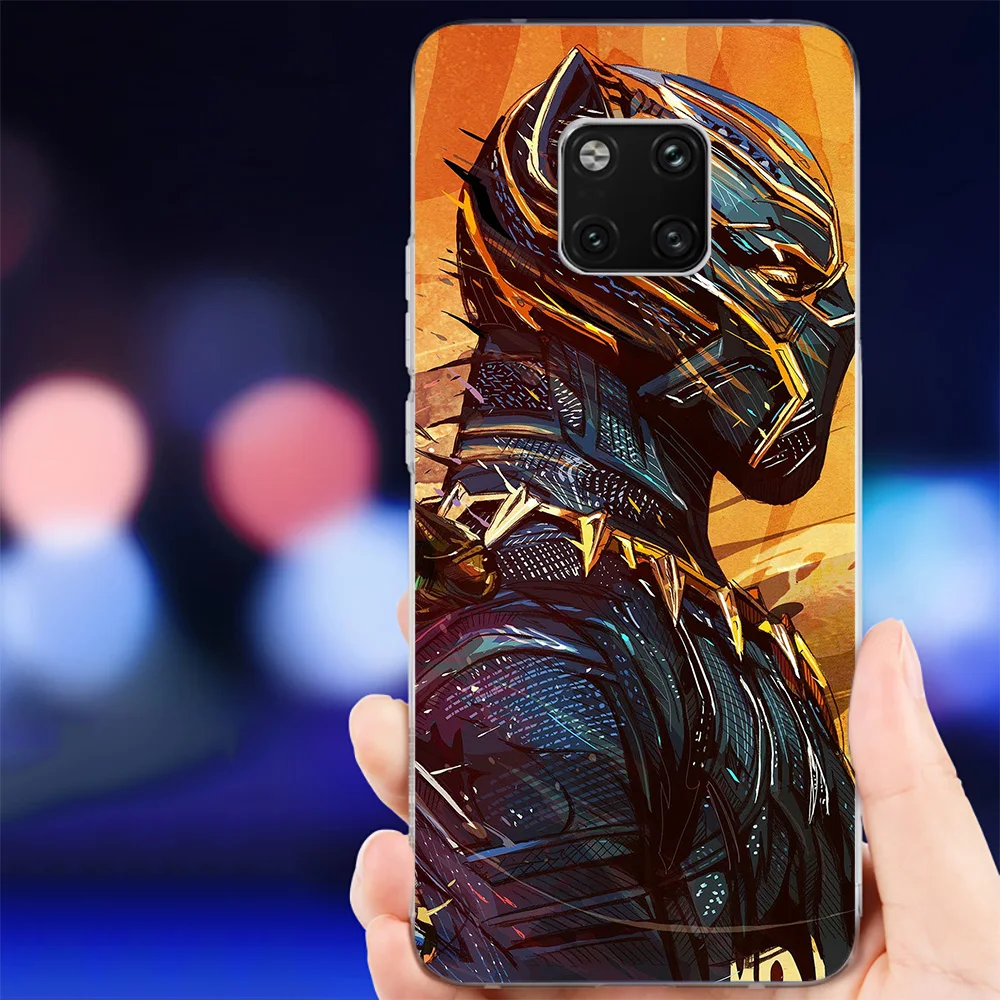 IYICAO Черная пантера фильм Marvel Мягкий силиконовый чехол для телефона Huawei Mate 10 20 Lite