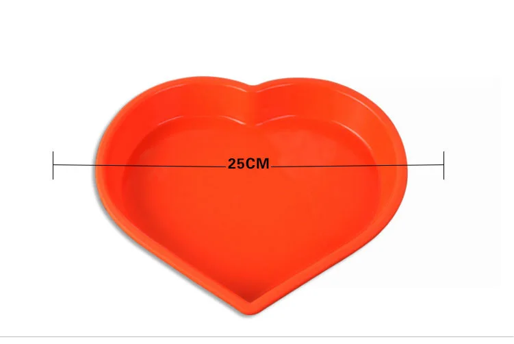Милая большая силиконовая форма для торта выпечки в форме сердца пиццы хлеба