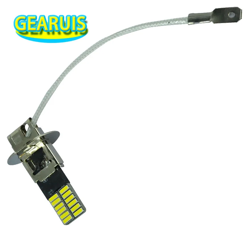 10 шт. противотуманных фар светильник s H3 24 SMD 4014 светодиодный чипы 250MA 24SMD Авто H1