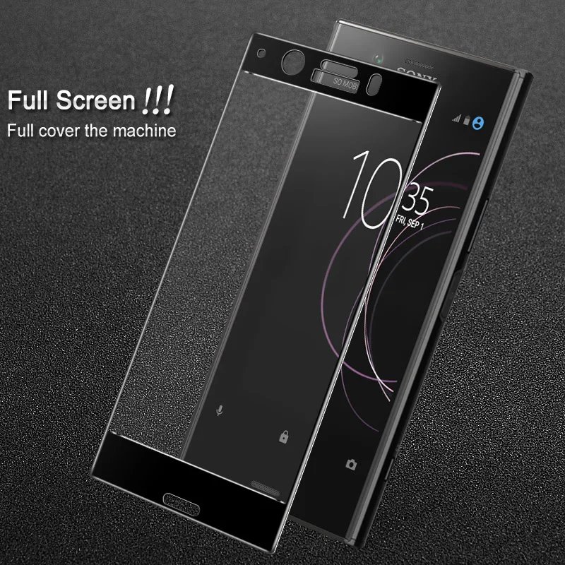 Для Sony Xperia XZ1 компактный Glas Плёнки IMAK Pro + полный изогнутые закаленное Стекло