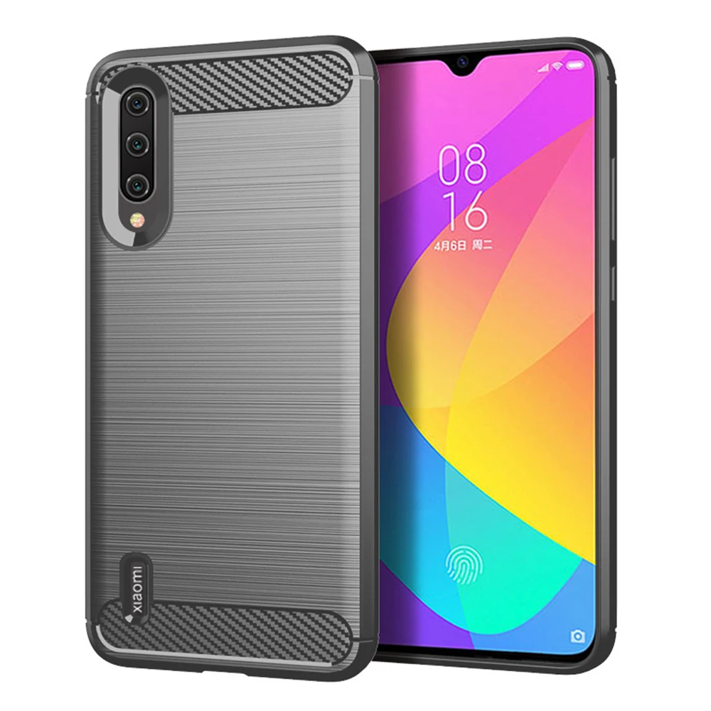 Gray Для Xiaomi mi CC9 простая прочная дышащая Броня мягкая задняя крышка чехол бизнес ТПУ для Xiao mi CC9 цветные Защитные чехлы для телефонов - Цвет: Gray