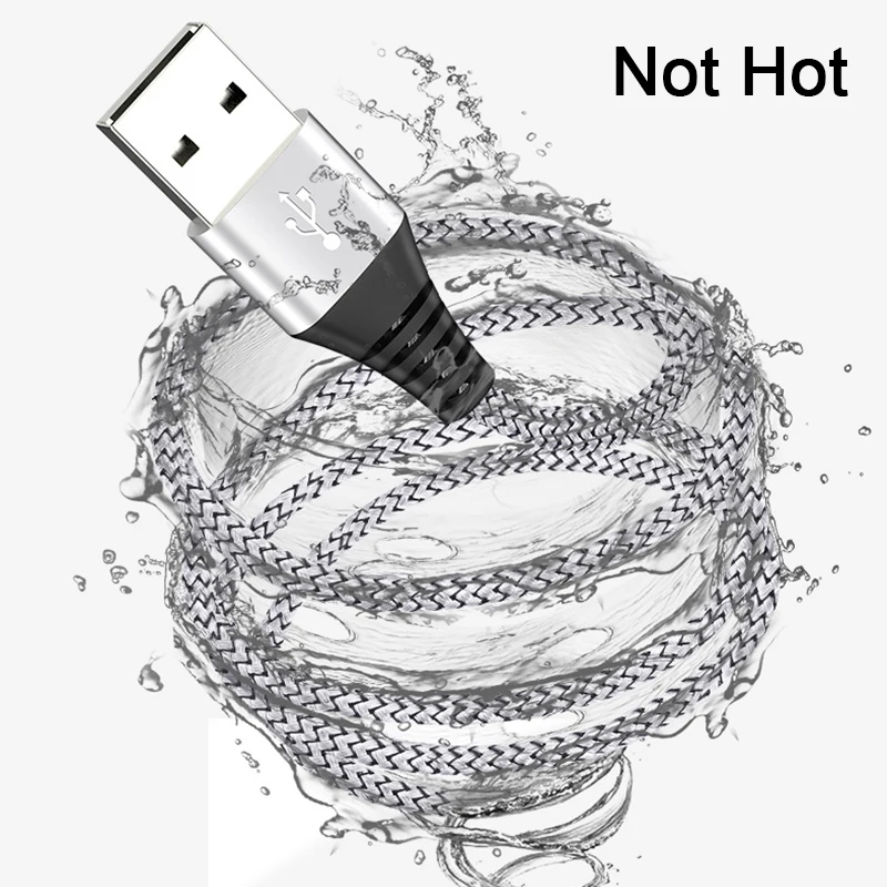 3а быстрое зарядное устройство для iphone Andriod Micro usb type-C нейлоновые кабели для быстрой зарядки телефонов