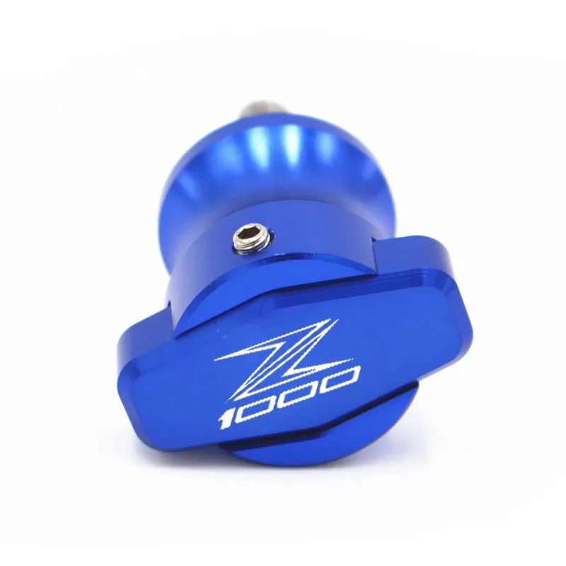 Пара с логотипом Z1000 мотоцикла ЧПУ Маятник ползунок катушки стенда винты для Kawasaki