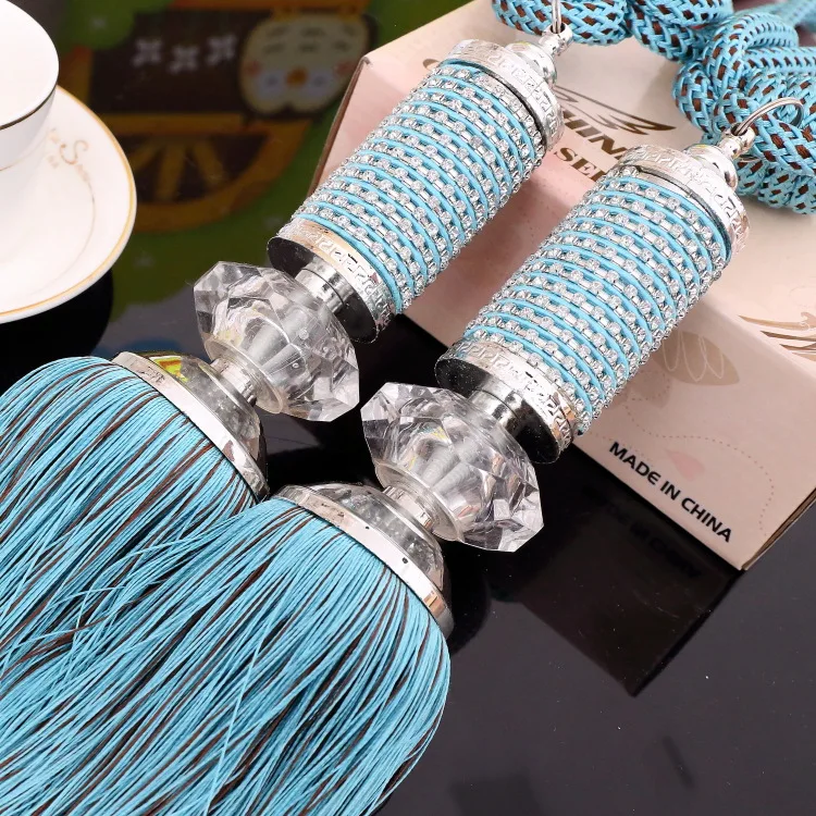 1 пара подвесных ремней XWL со стразами и кристаллами Аксессуары для штор с