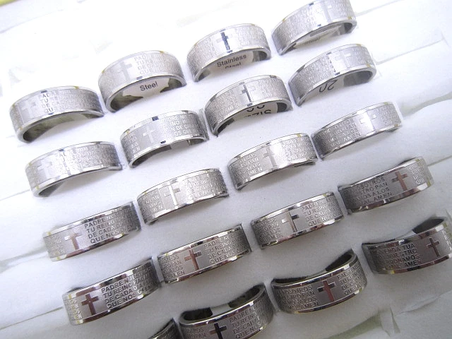 Новое мужское кольцо в стиле панк серебряные кольца из нержавеющей стали для