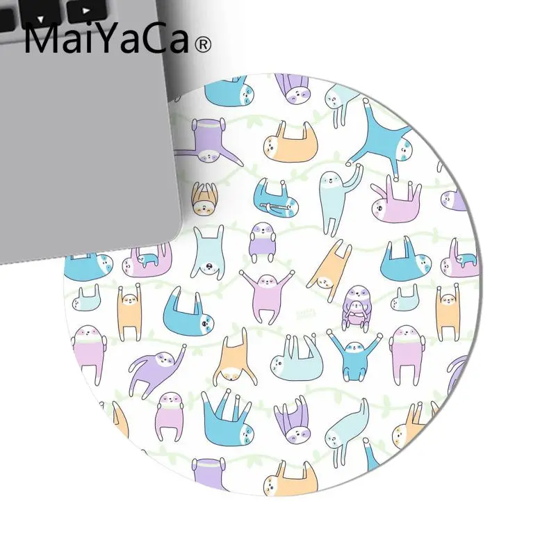 Красивая аниме мышь MaiYaCa милая прорезиненная прочная круглая настольная коврик