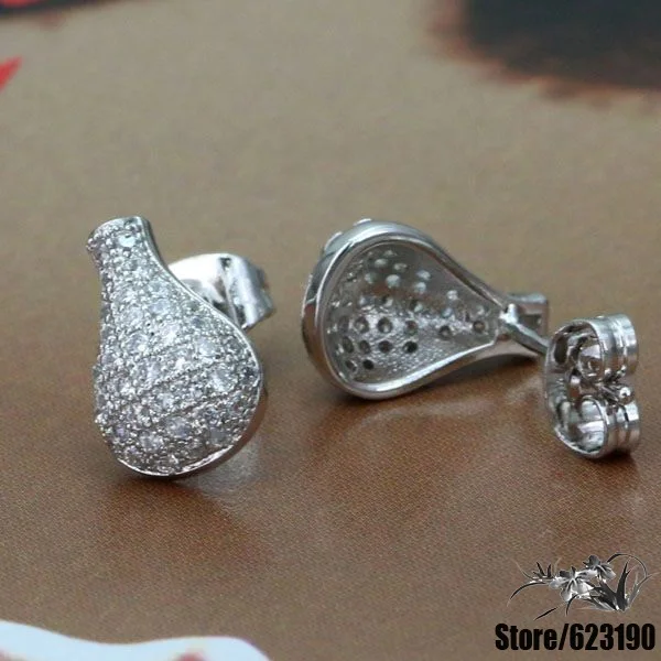 Серьги с серебряным покрытием WX-E013 модные ювелирные изделия Цветочная