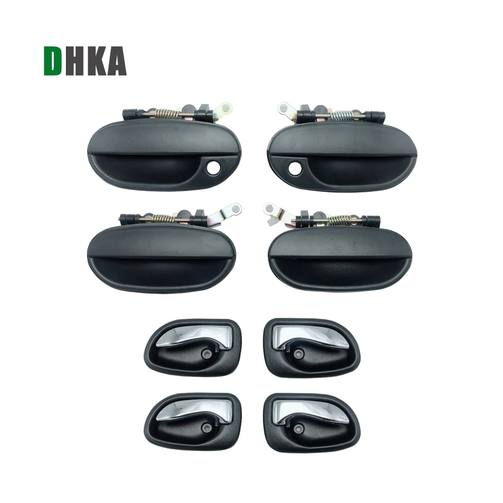 DHKA 8 шт. Наружная и внутренняя дверная ручка для HYUNDAI ACCENT 95-00 1995 1996 1997 1998 1999 2000 |