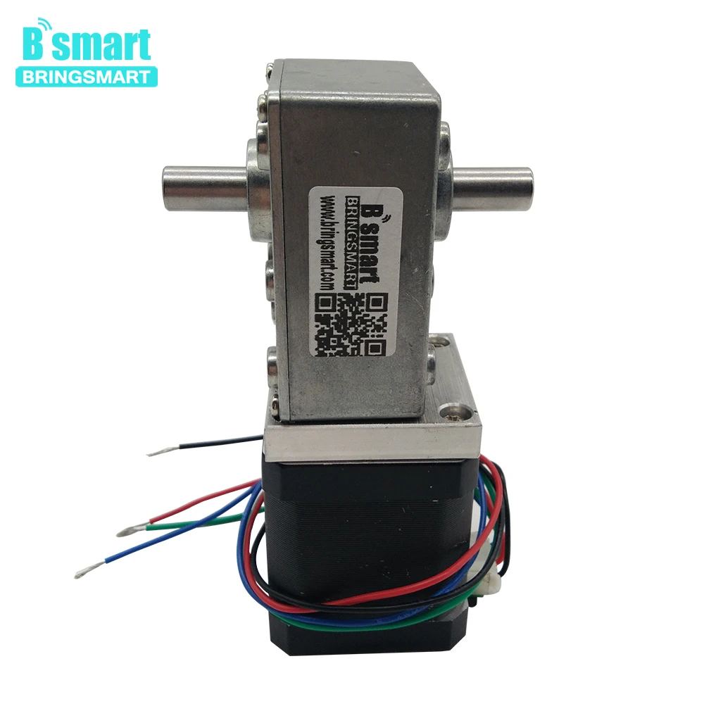 Bringsmart Магнитный двухвальный червячный шаговый редукторный двигатель 12 24 В