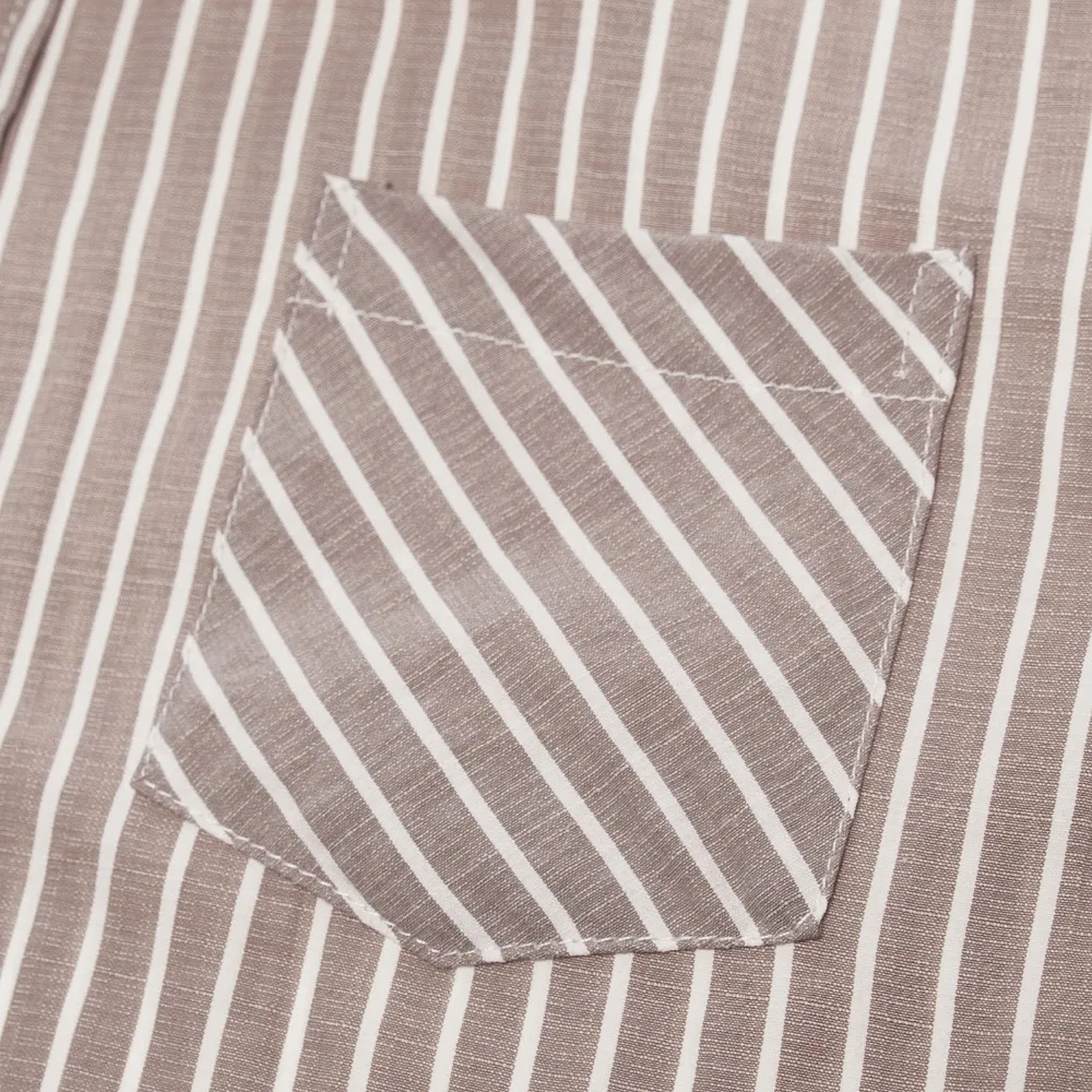 Для мужчин Длинные рукава сетки/stripe Oxford dress shirt и левый нагрудный карман 2018 Новый