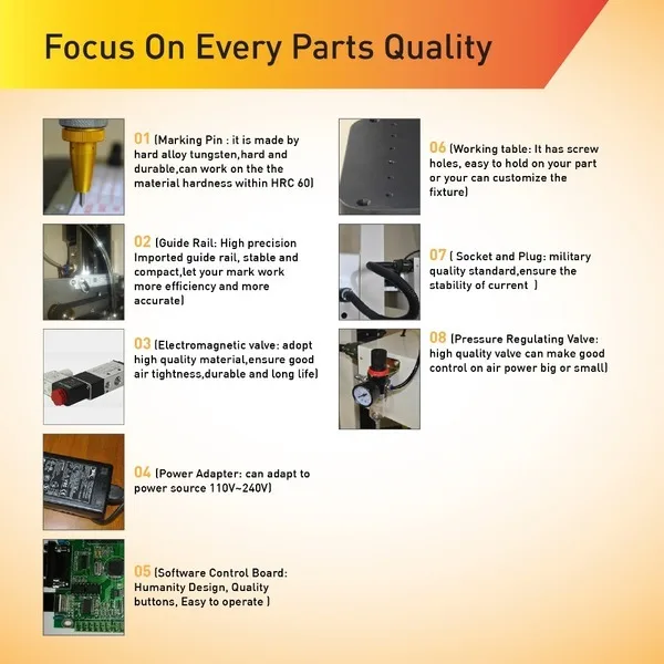 Китайская высокоточная гравировальная машина для металла пневматическая