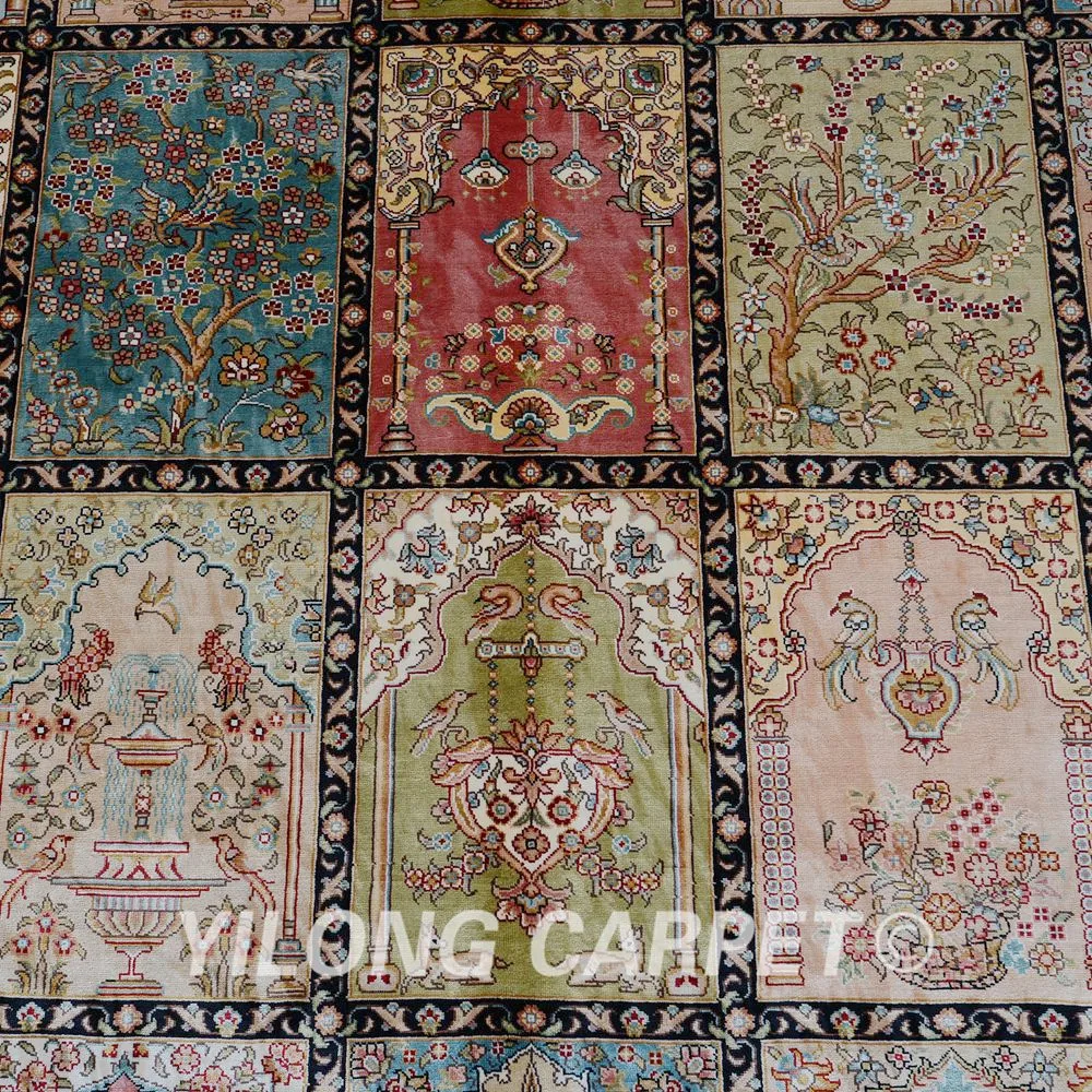 Yilong 6 'x 9' кашмирские всесезонные ковры ручной работы выгодный персидский