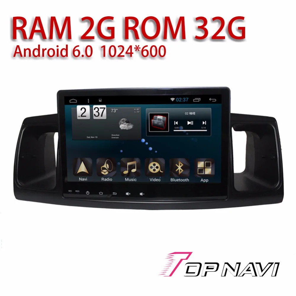 Авто СМИ для Toyota Corolla EX 2013 Android 6.0 9 ''topnavi Автомобильные GPS навигаторы навигации