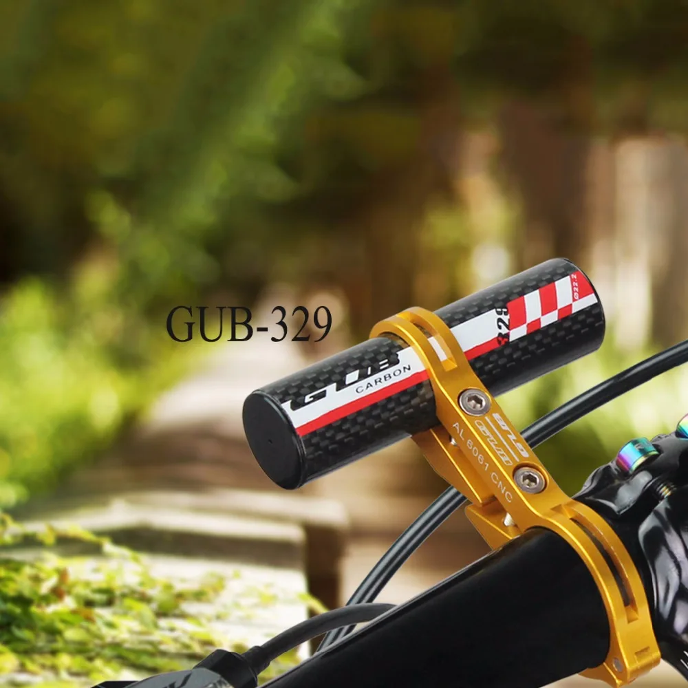 Углеродного Волокна Велосипед Руль Extender Крепление Лампы Кронштейн ЧПУ Легкий MTB