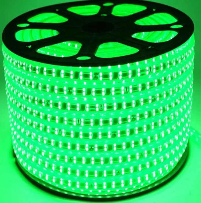 156led/m SMD 2835 Светодиодная лента 220В 230В 240В двухрядная для украшения дома и сада|light