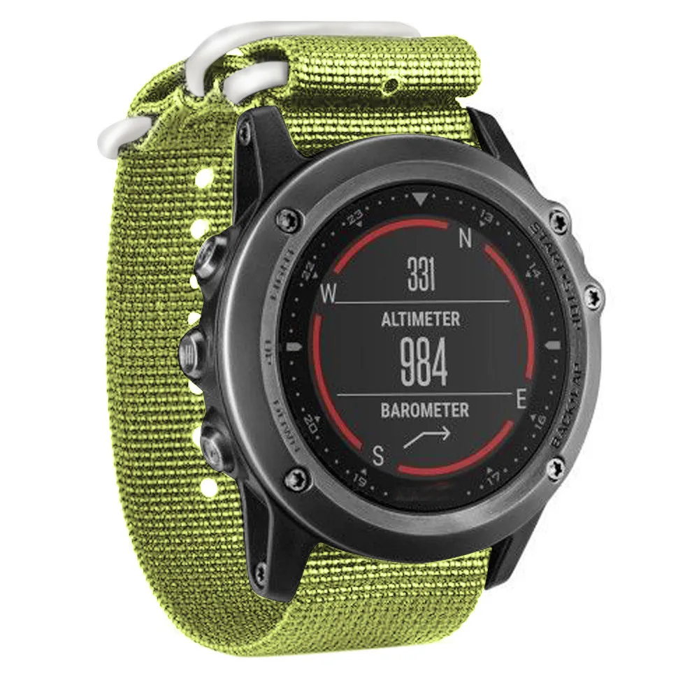 Ремешок нейлоновый для наручных часов роскошный сменный Браслет Garmin Fenix 3 5X 26 мм 5