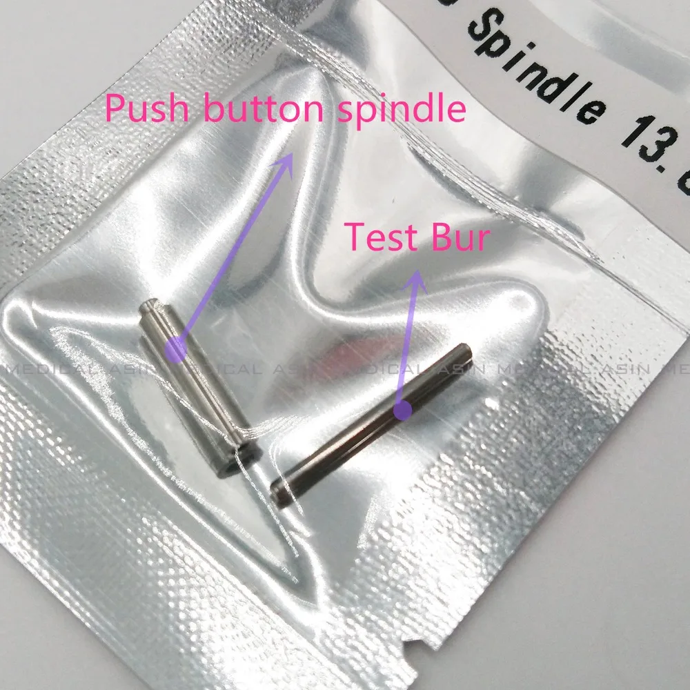 

Asin factory 20 pcs x Dental High quality Push Button handpiece Spindle push cartridge shaft Length: 13.8mm