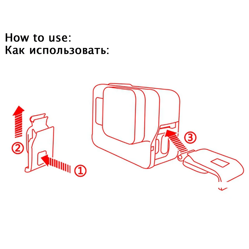 Tekcam USB Cover Case Door 10M Waterproof for Gopro hero 6 5 5/6 HERO7 Action Camera | Электроника