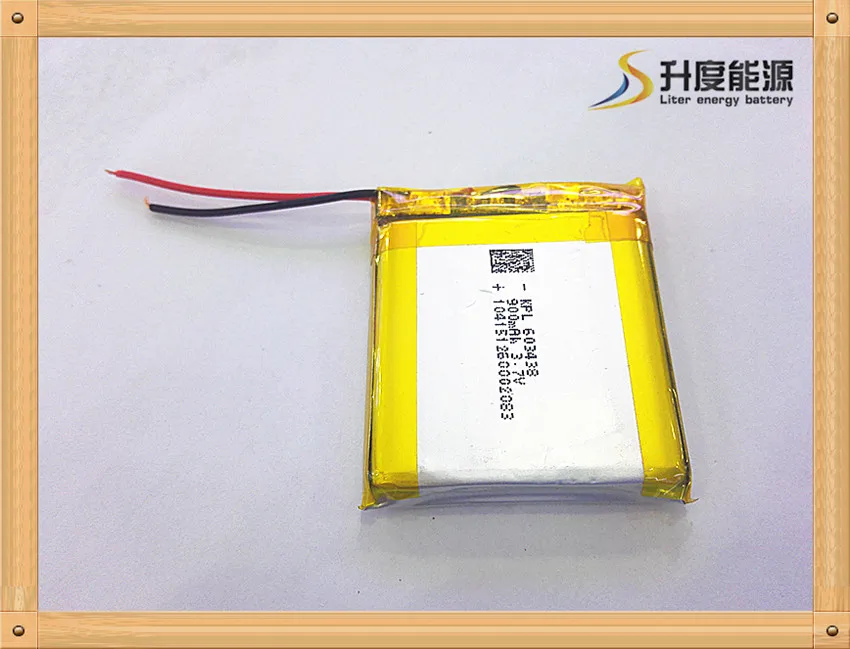 3 7 V 900 mAH [603438] полимерный литий-ионный/литий-ионный аккумулятор для диктофона