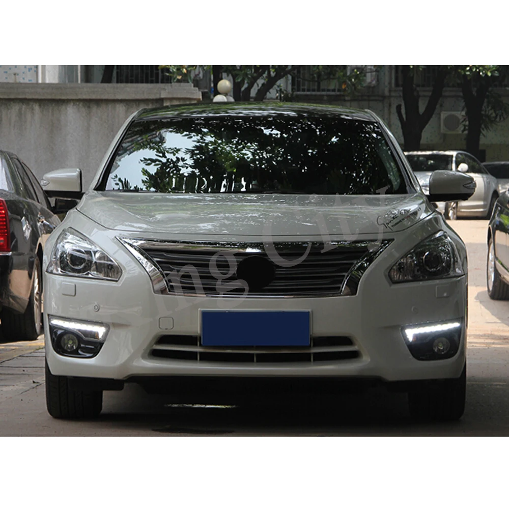 CAPQX для Nissan Teana Altima 2013 Светодиодный дневной ходовой светильник лампа для поворотного сигнала DRL Дневной светильник передний бампер противотуманный светильник