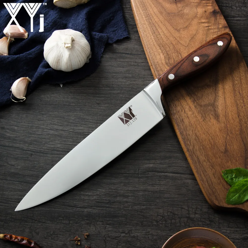 XYj Профессиональный кухонный нож шеф-повара из нержавеющей стали набор кухонных