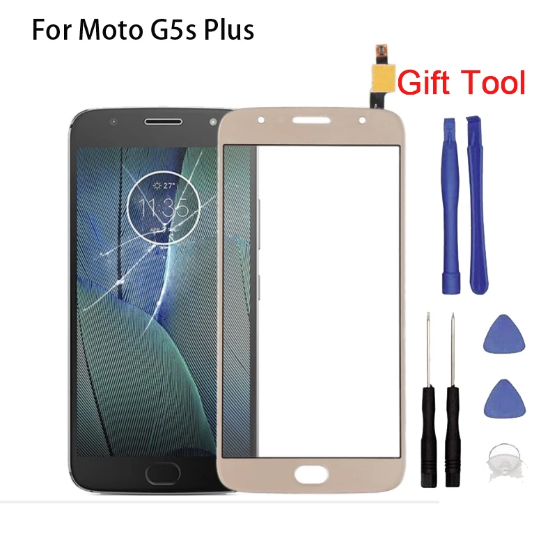 Сенсорный сенсор для Motorola Moto G5s Plus сенсорный экран стекло дигитайзер Передняя