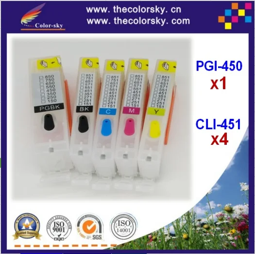 (RCC450 5) многоразовый картридж с чернилами для Canon PIXMA MG5440 ip7240 MG 5440 ip 7240 PGI 450|ink cartridge|ink