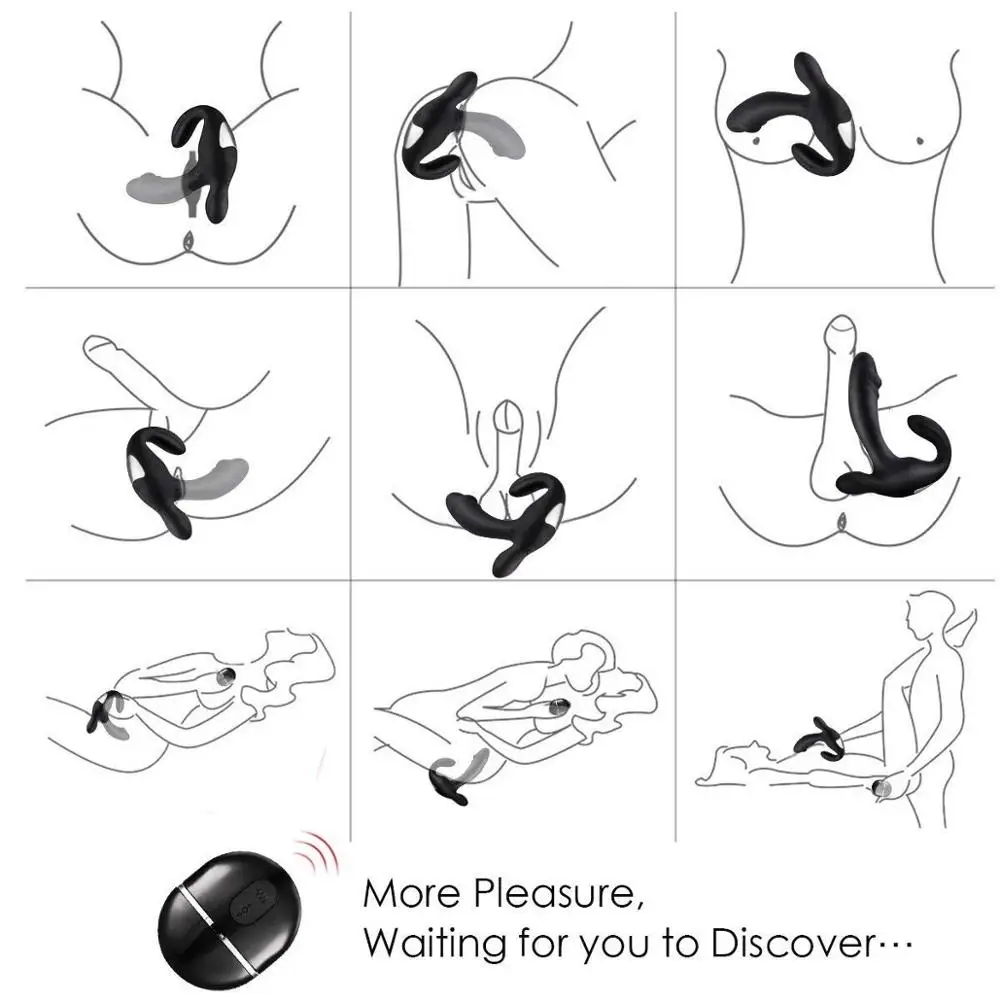 Gay Sex Toys Wireless Vibrator Prostate Stimulator Anal Butt Plug Silicone Massage Vibrators For Men Faloimitator Av | Красота и