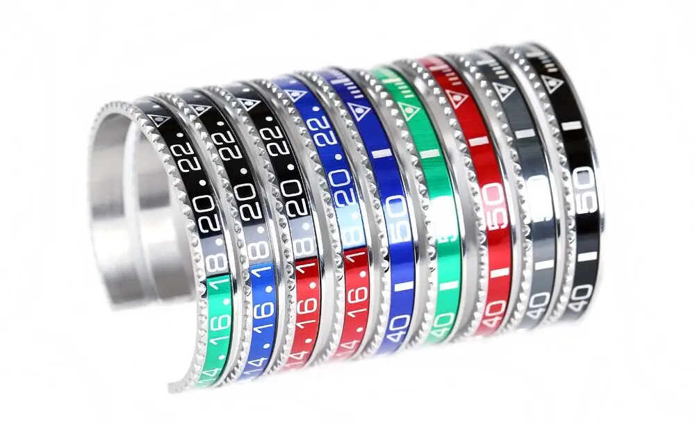 Новый 316L из нержавеющей стали для мужчин и женщин Спидометр браслет незамкнутные