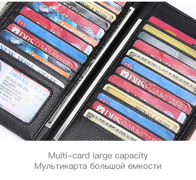 Пояса из натуральной кожи кошелек, Женский кошелек с чехол для телефона высокой емкости карты сумка для денег карман Длинные клатч Сумки Кошелек на молнии