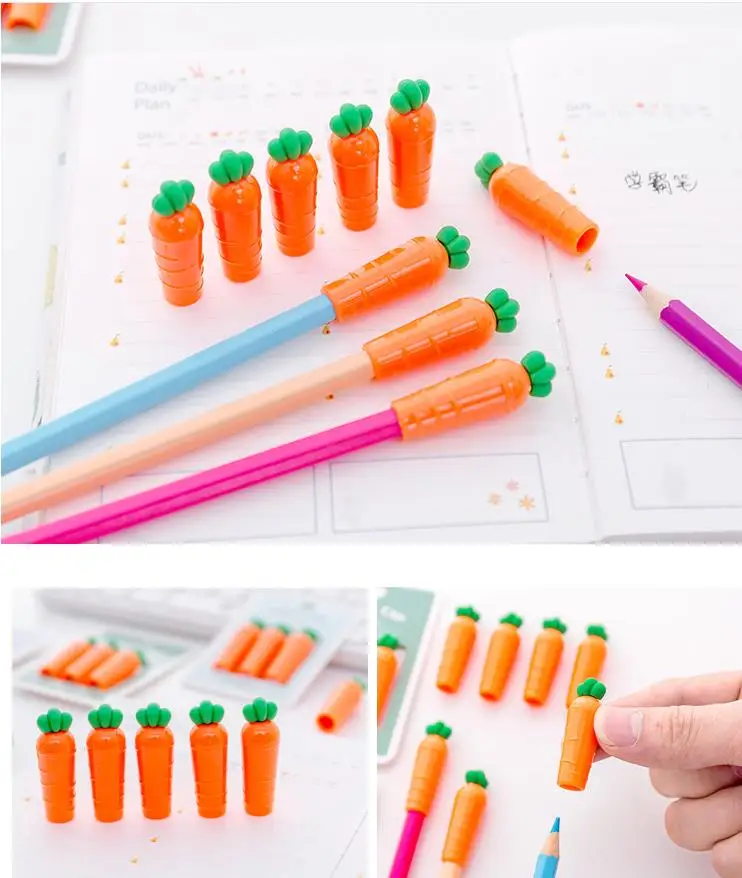 Coloffice 3 шт./компл. корейский морковный детский топ студенческий карандаш защитный