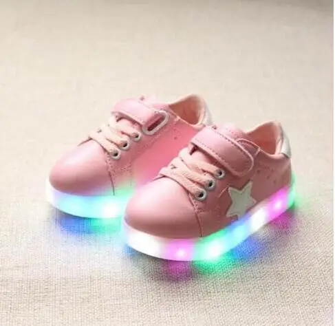 New children shoes with light 2016 autumn baby boys girls LED chaussure enfant kids fashion breathable sneakers | Детская одежда и