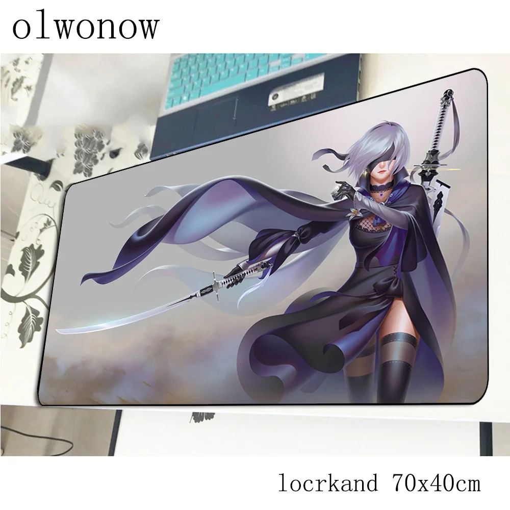 Nier automata коврик для мыши геймер высокого класса 700x400x2 мм notbook коврик для мыши игровой коврик для мыши с закрытыми краями коврик для мыши ПК Настольный коврик