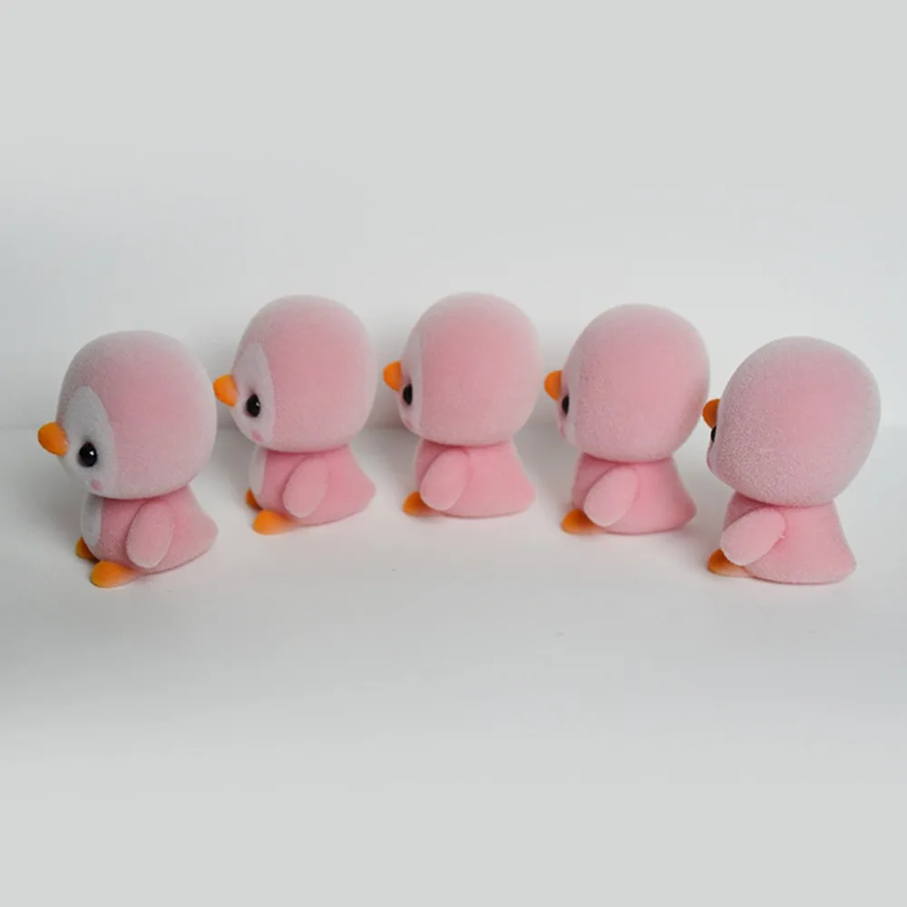 5,5 см мини ПВХ стекающиеся украшения куклы пингвин 3 цвета Kawaii кукла игрушка для девочек маленькая Изысканная игрушка Рождественский подарок сюрприз