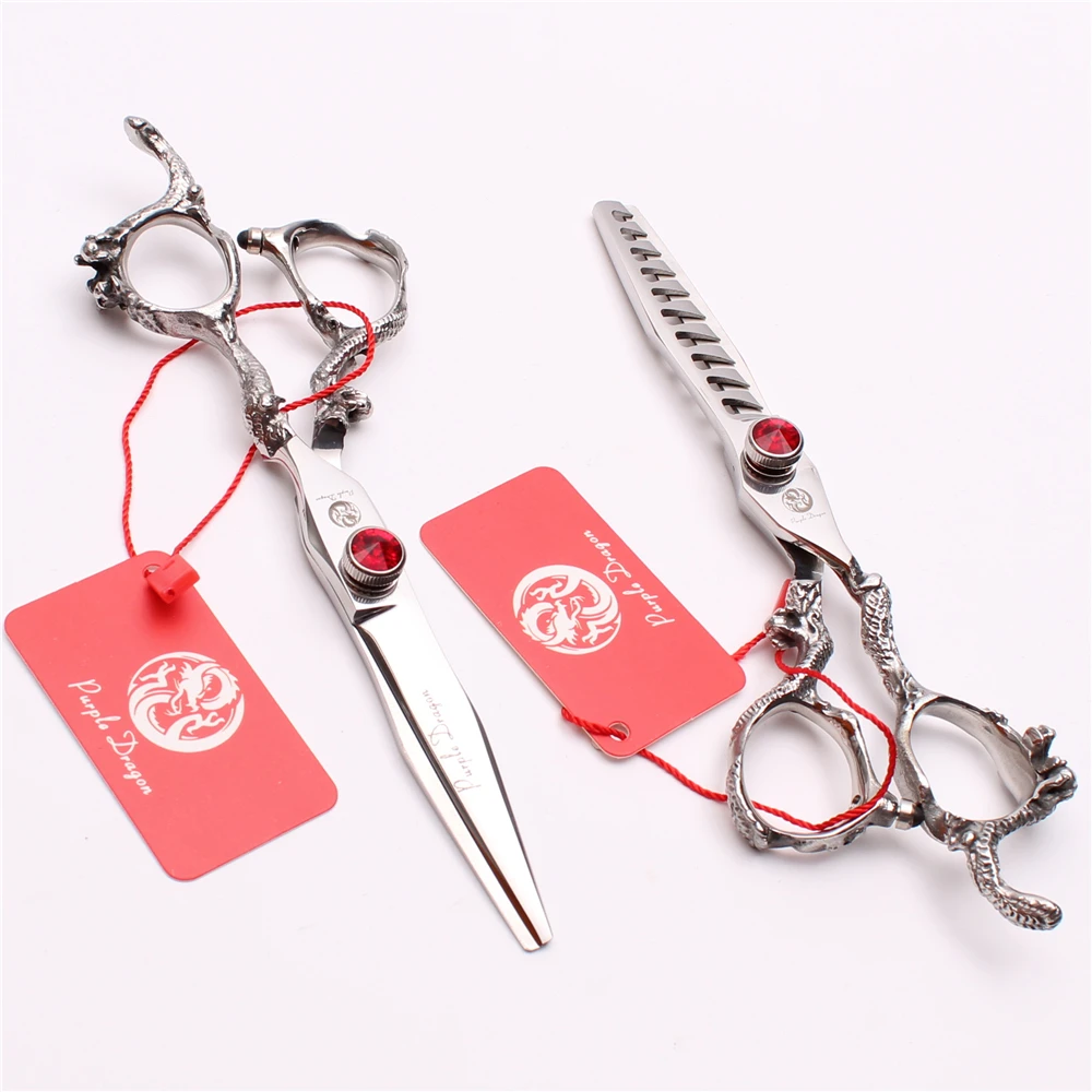 Профессиональные ножницы для стрижки волос 6 дюймов 17 5 см Z9006|cutting shears|purple dragonscissor
