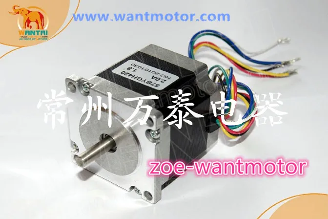 Хорошее качество! Шаговый двигатель Nema 23 Wantai 57BYGH420 127oz in 2A CE ISO ROHS 3D Reprap Принтер|wantai