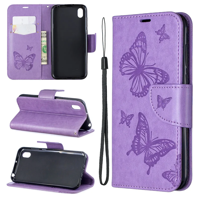

2019 New Butterfly Flip Case For Huawei Honor 8S Cover Enjoy 8S PU Leather Wallet Bag For Huawei Y5 2019 Case Cell Phone Book