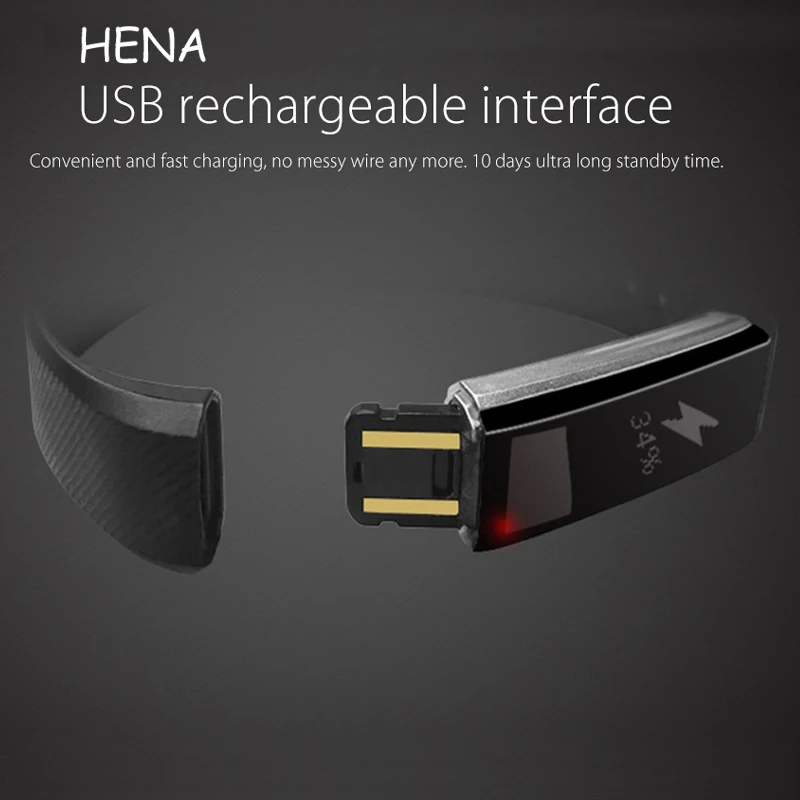 Хена IP67 id115 умный Браслет Фитнес трекер счетчик шагов Группа Спорт сна Мониторы